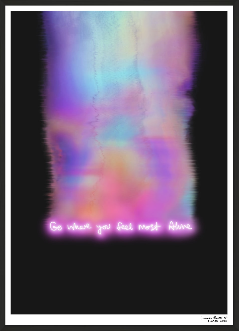 Lauren Baker, Go Where You Feel Most Alive - Rainbow Trail (Supersize), 2022