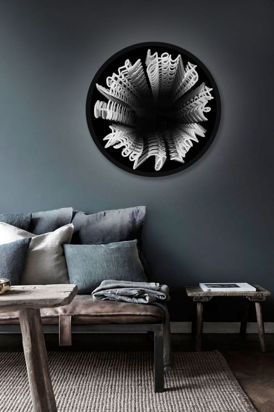 Lauren Baker, To the Moon & Back Infinity (White), 2017