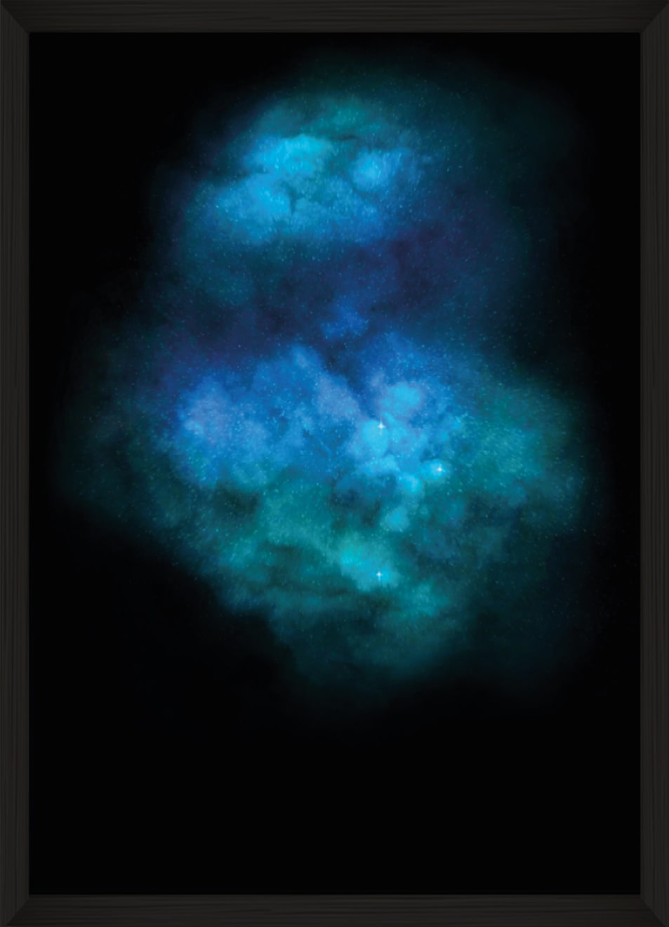 Lauren Baker, Galaxy Explosion (Diamond Dust - Turquoise), 2018