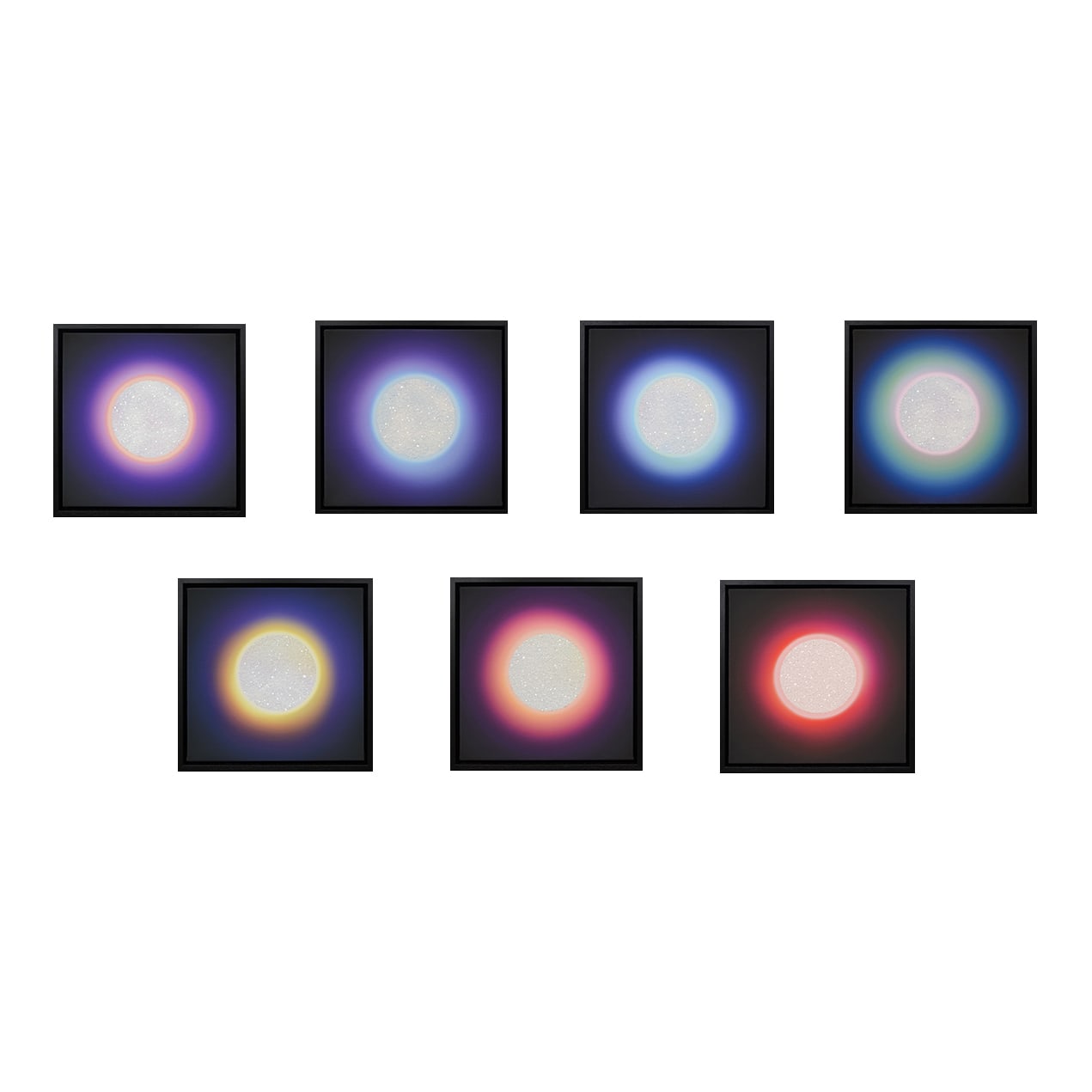 Lauren Baker, Ascension - Chakra Canvas - Full Collection of 7 , 2020