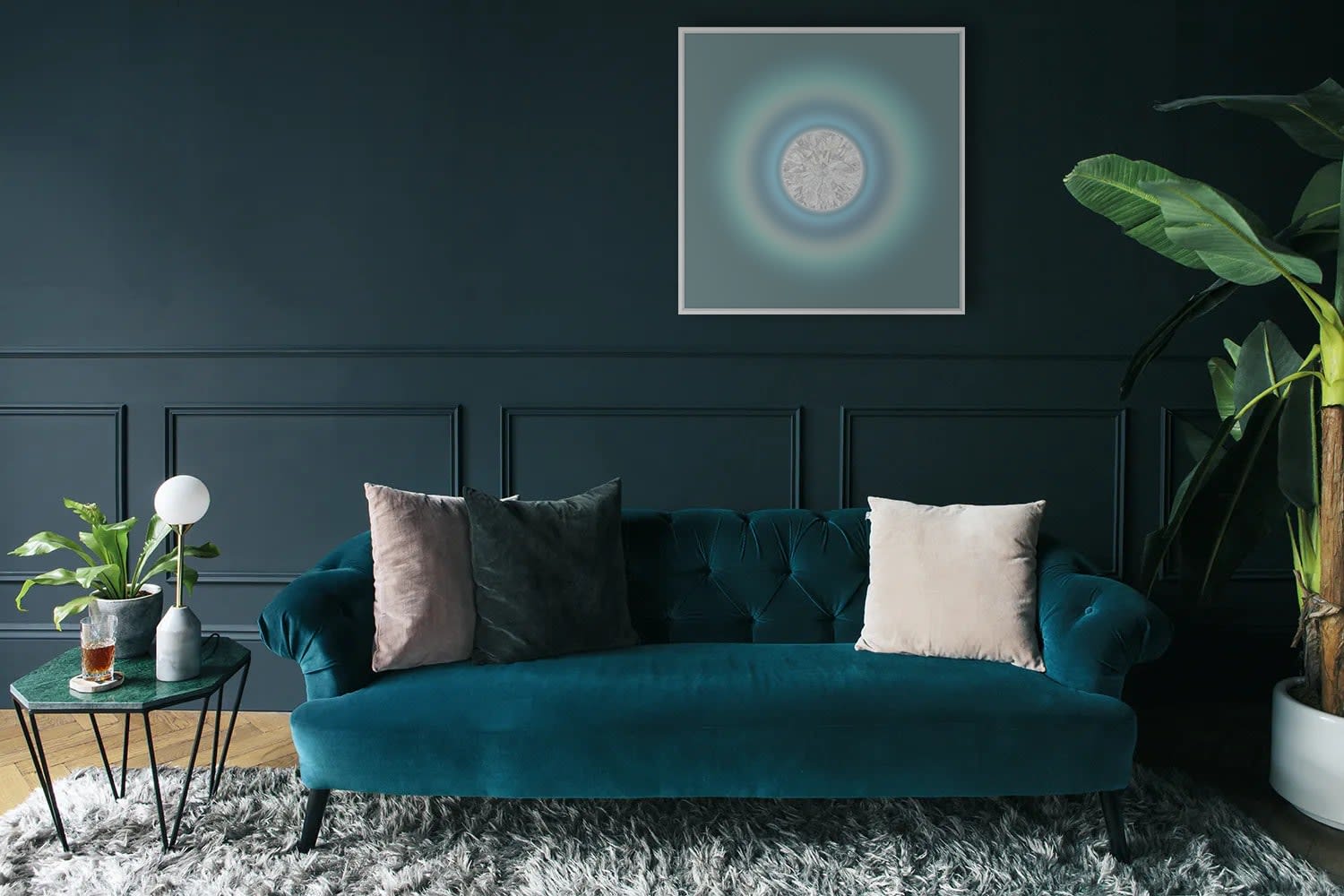Lauren Baker, Auric Field - Aqua Mint (large), 2022