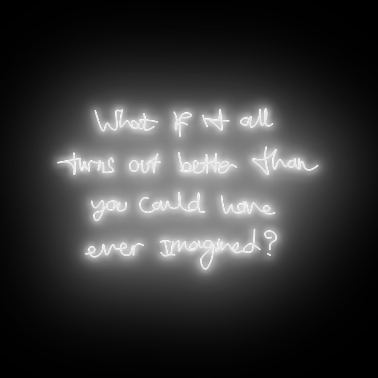 Lauren Baker, Im So Glad I Got To Exist At The Same Time As you - White, 2024