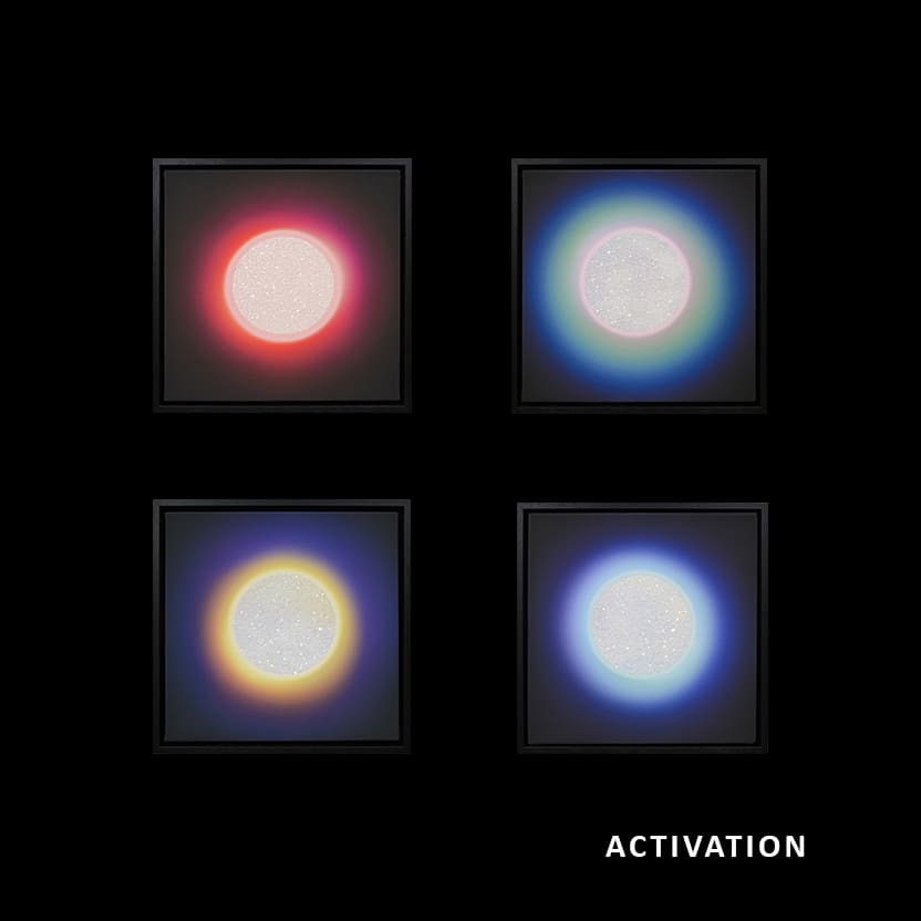 Lauren Baker, Activation - Chakra Canvas - Set of 4 , 2020
