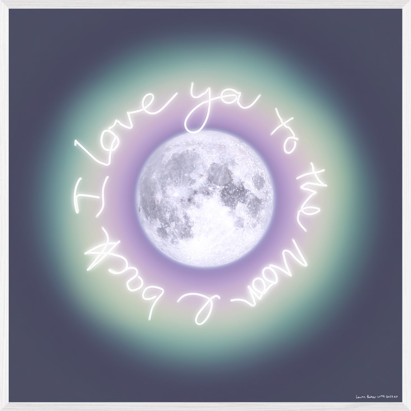 Lauren Baker, To The Moon & Back (Auric Moon) Mini, 2023