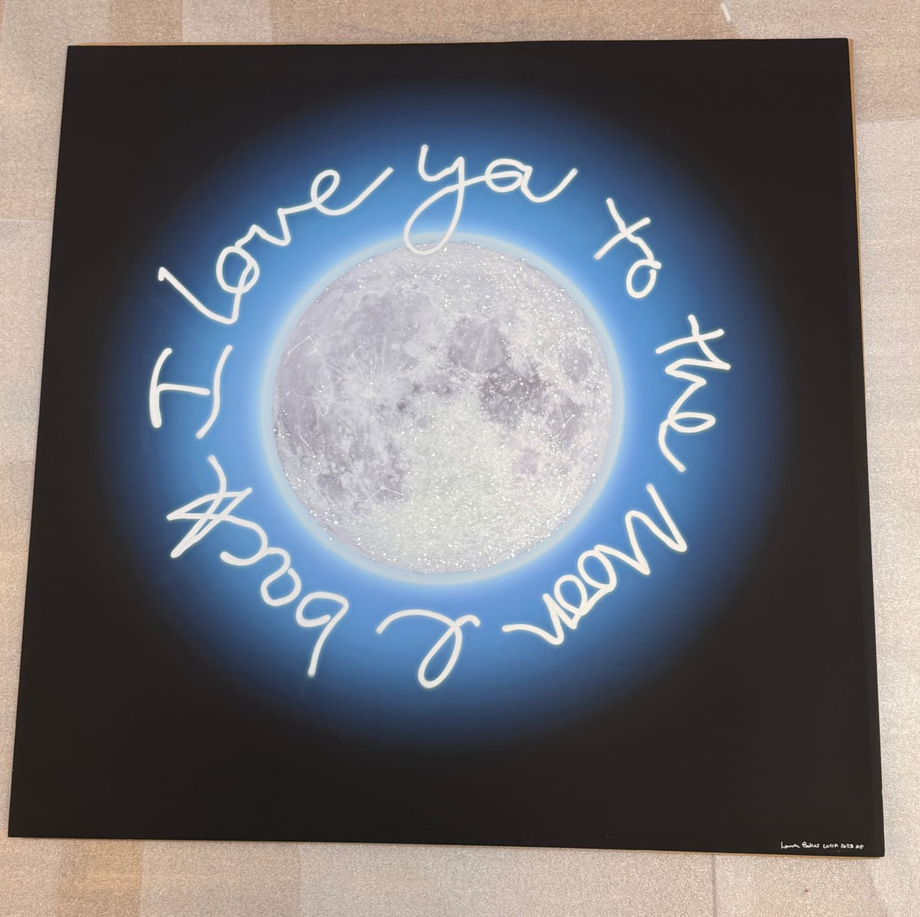 Lauren Baker, .To The Moon & Back Blue Hue, 2023