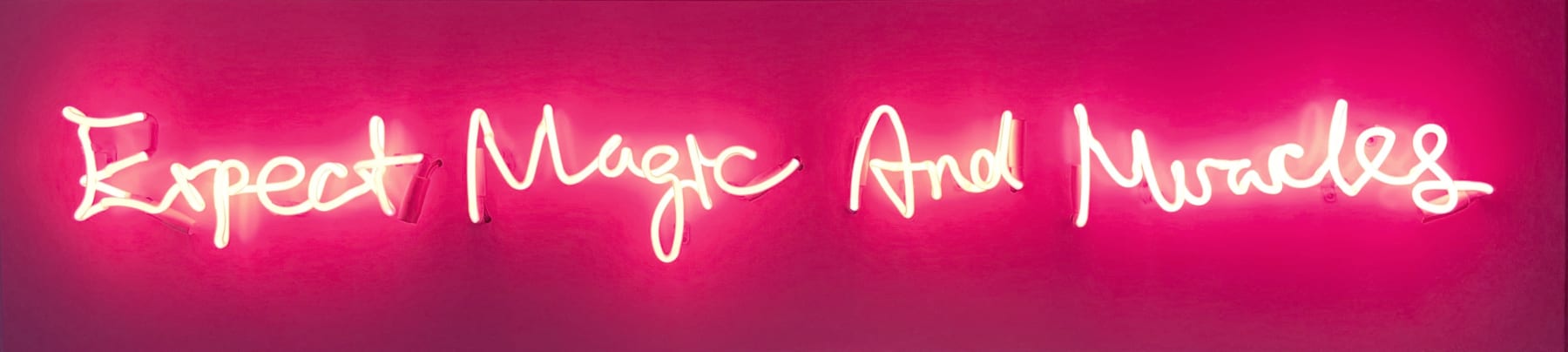 Lauren Baker, Expect Magic And Miracles (White), 2024