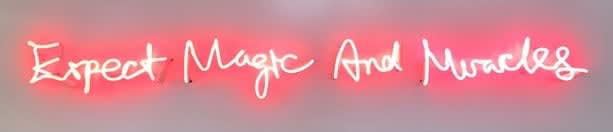 Lauren Baker, Expect Magic And Miracles (White), 2024