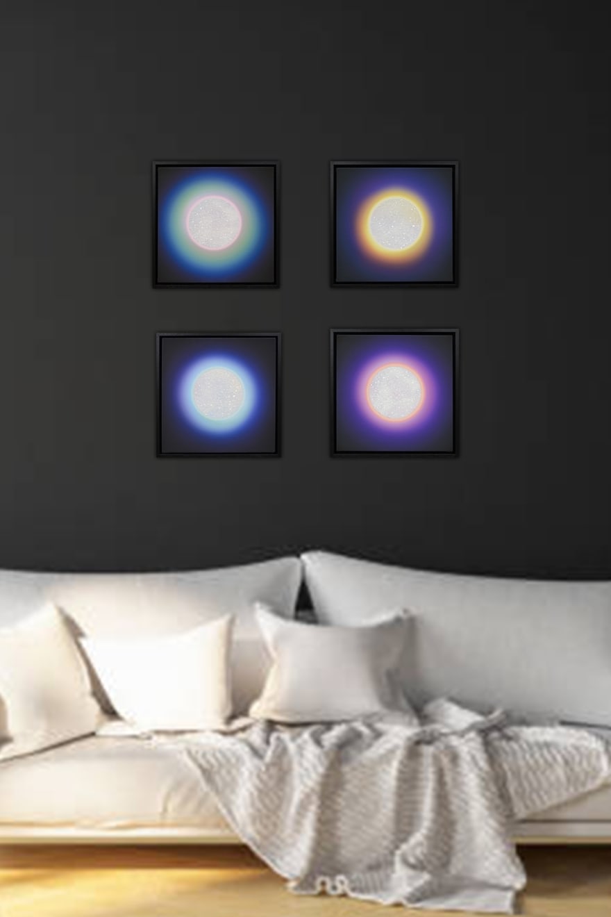 Lauren Baker, Awakening - Chakra Canvas - Set of 4, 2020