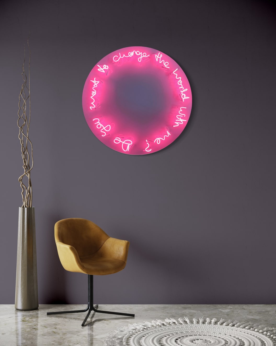 Lauren Baker, Do You Want To Change The World With Me? (Pink), 2021