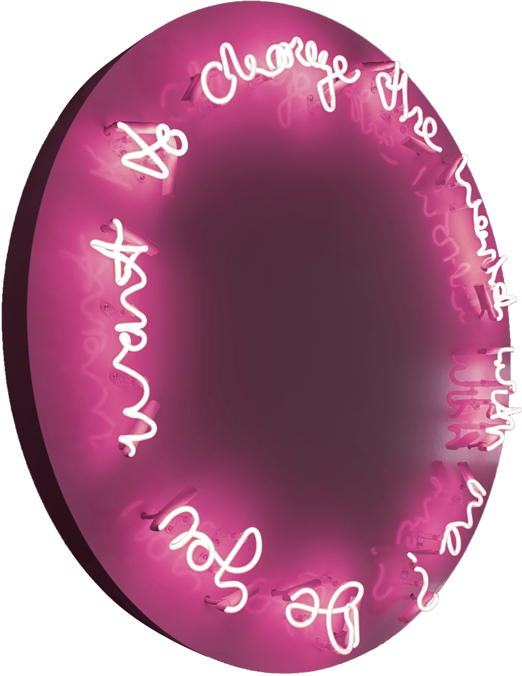 Lauren Baker, Do You Want To Change The World With Me? (Pink), 2021