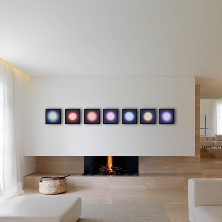 Lauren Baker, Ascension - Chakra Canvas - Full Collection of 7 , 2020