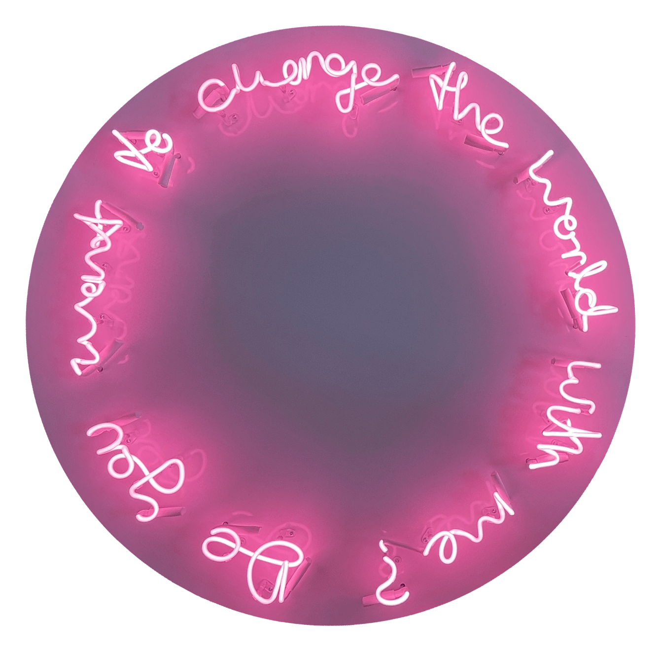 Lauren Baker, Do You Want To Change The World With Me? (Pink), 2021