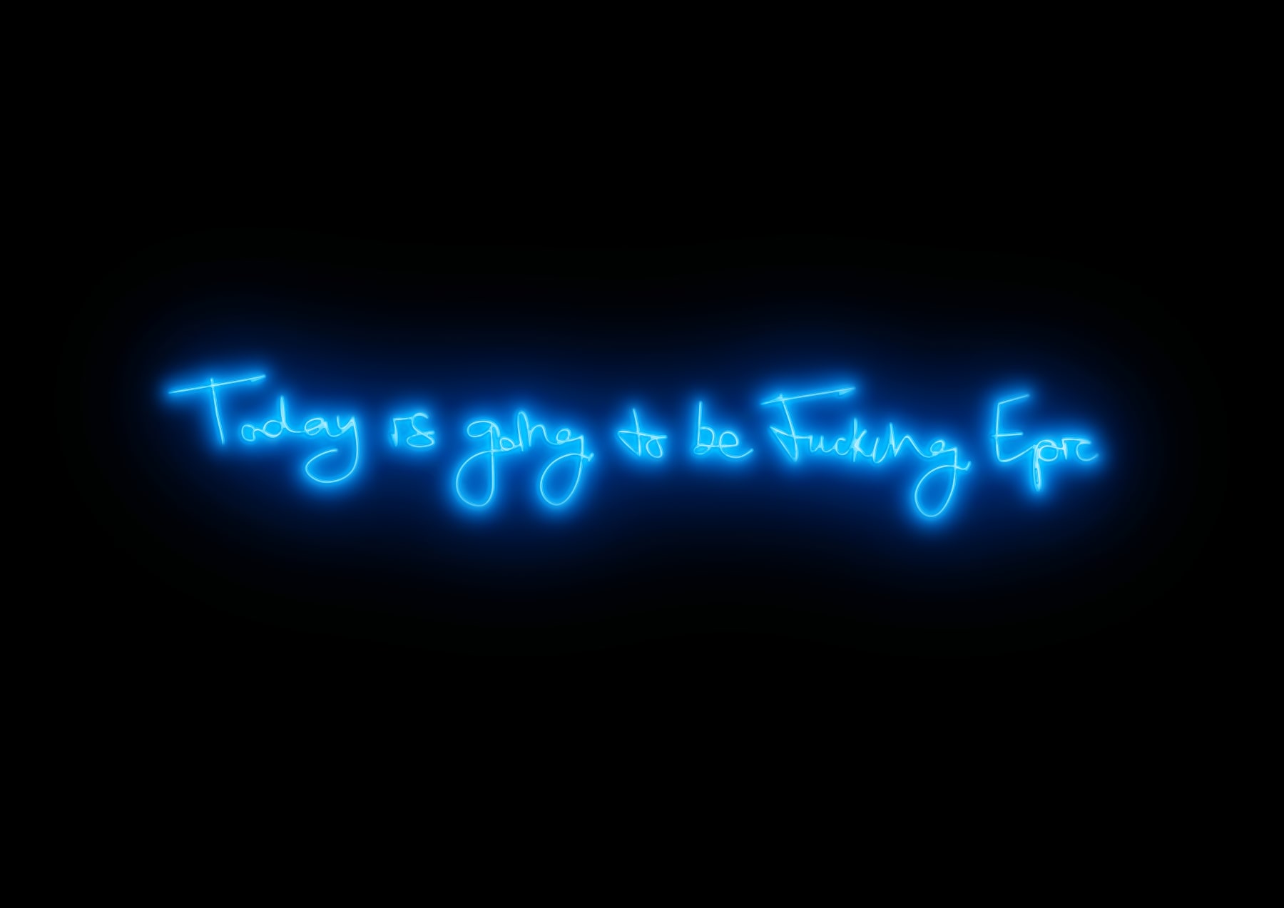 Lauren Baker, Fucking Epic (Electric Blue), 2018