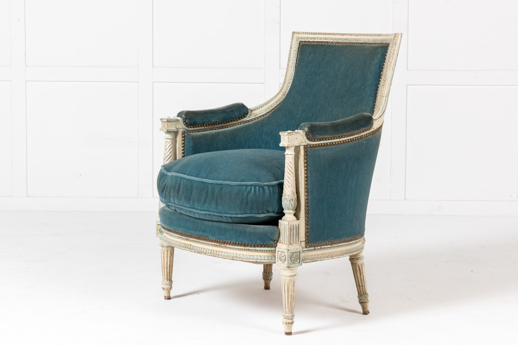 Pair of 19th Century French Painted Armchairs