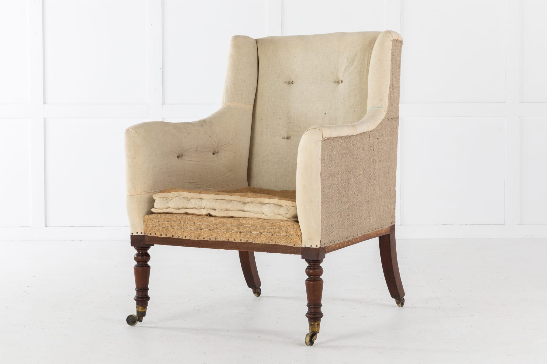 19th Century English Regency Mahogany Armchair