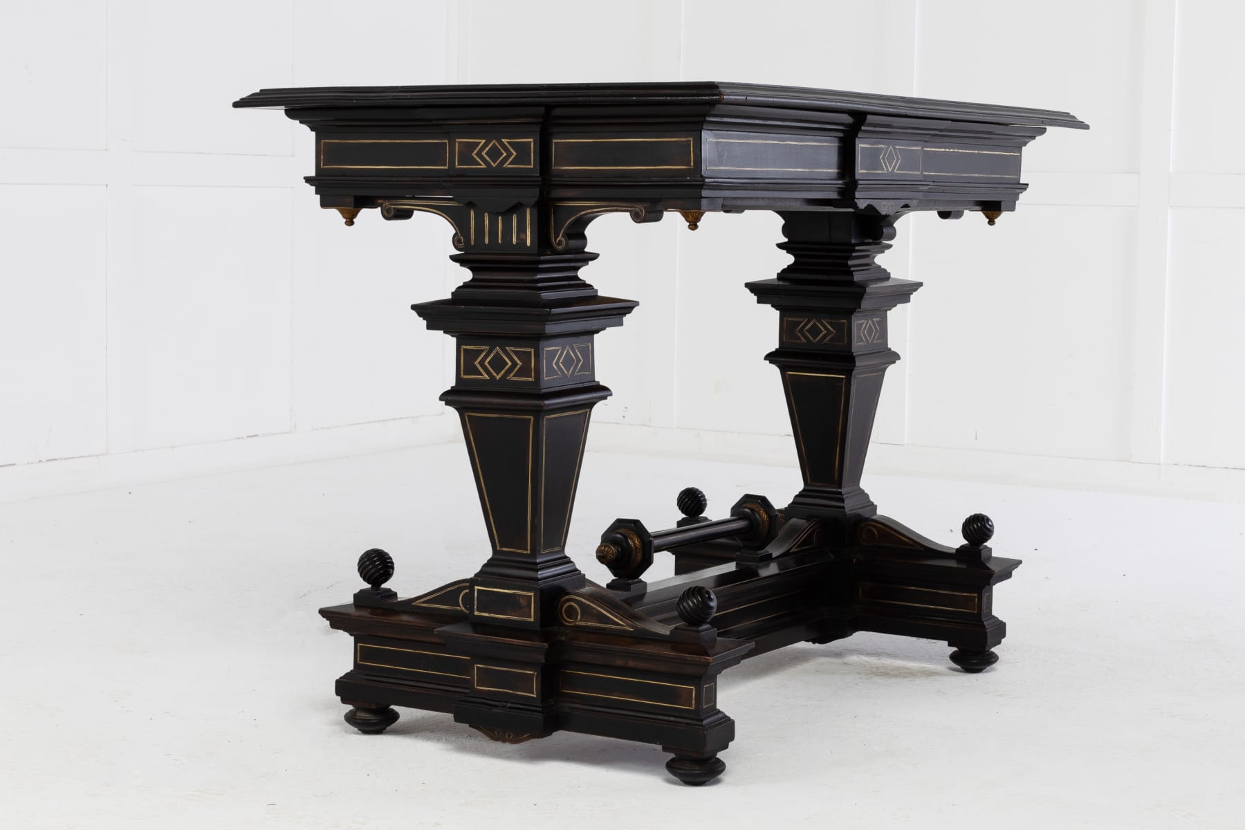 19th Century French Ebonised Side Table