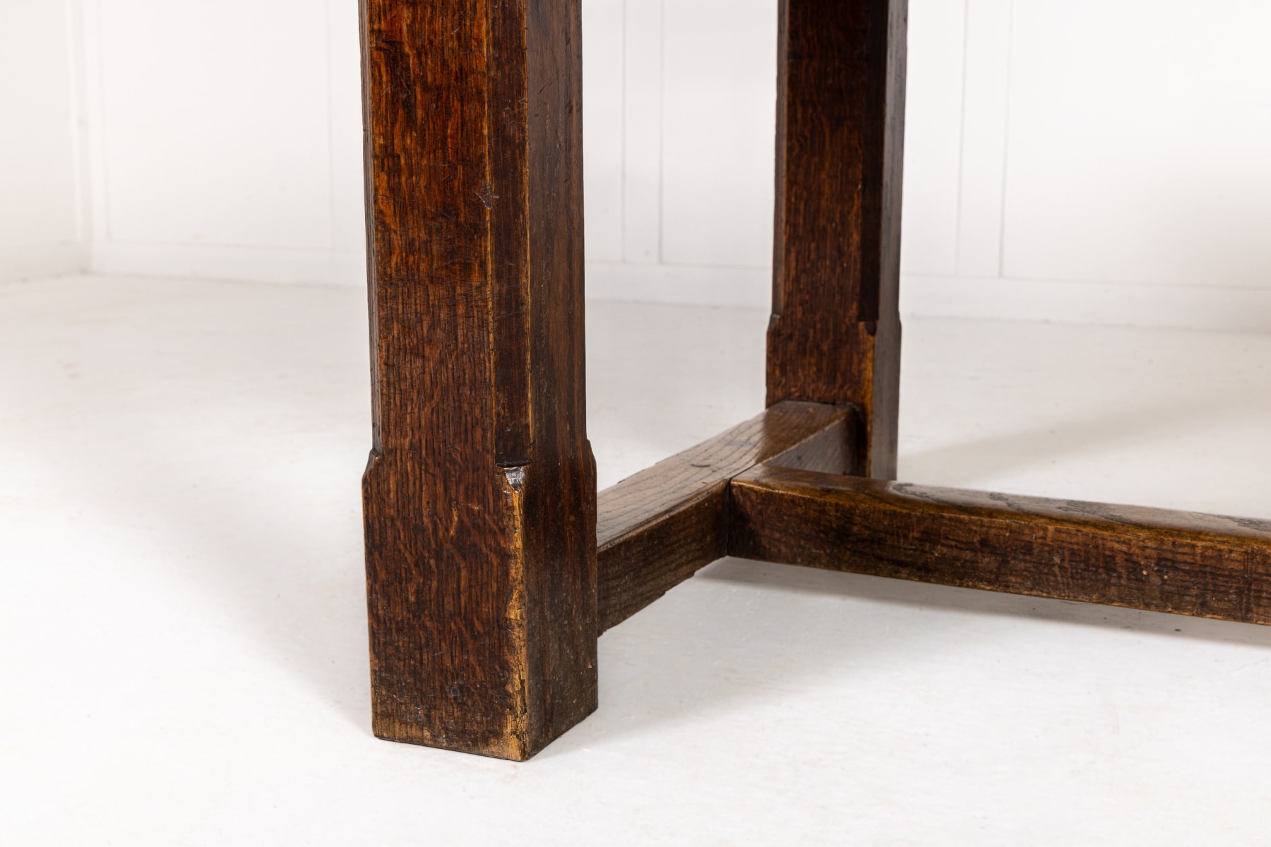 Large 1940s English Oak Farmhouse Table