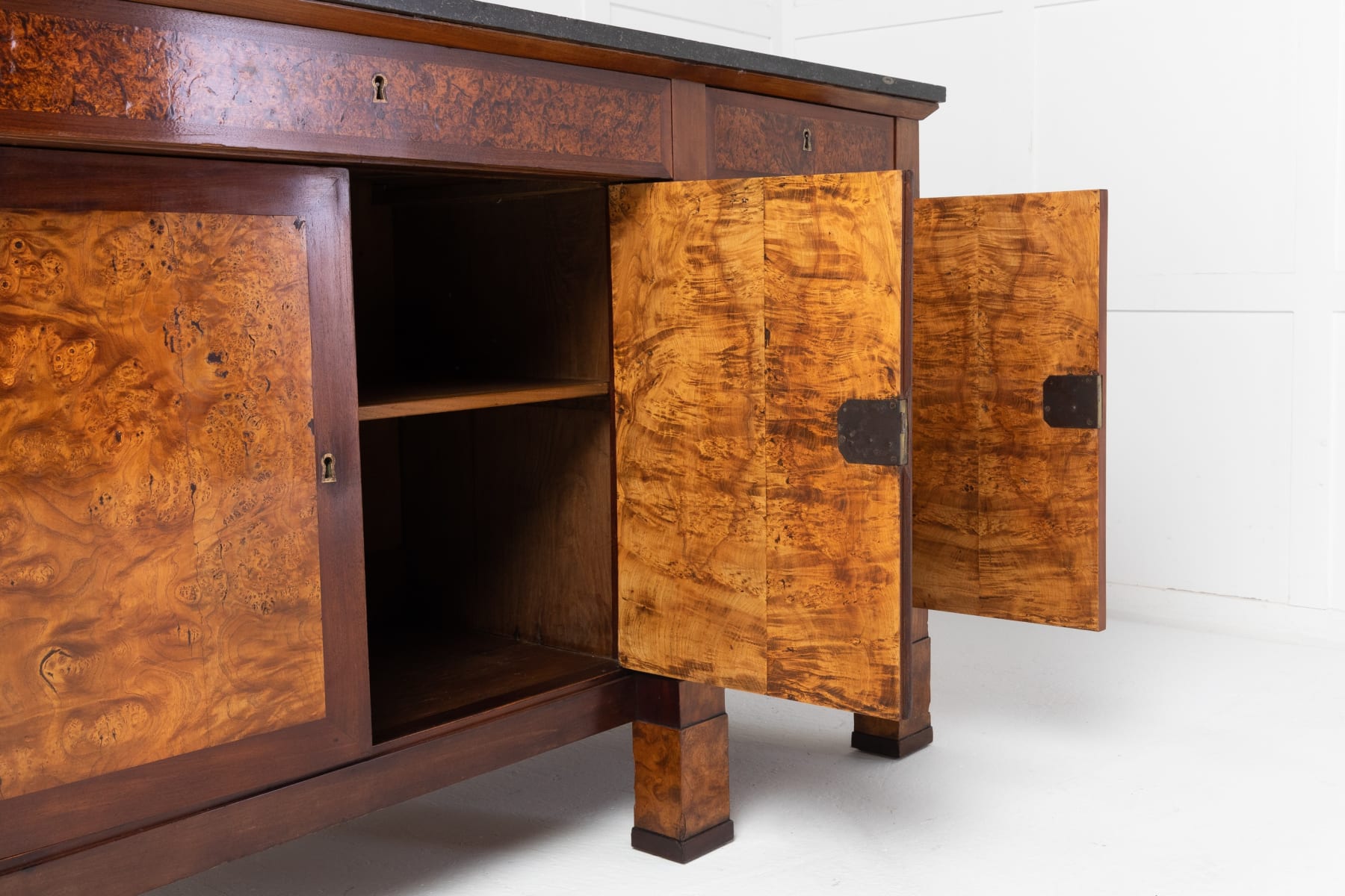 18th Century French Ash and Mahogany Enfilade