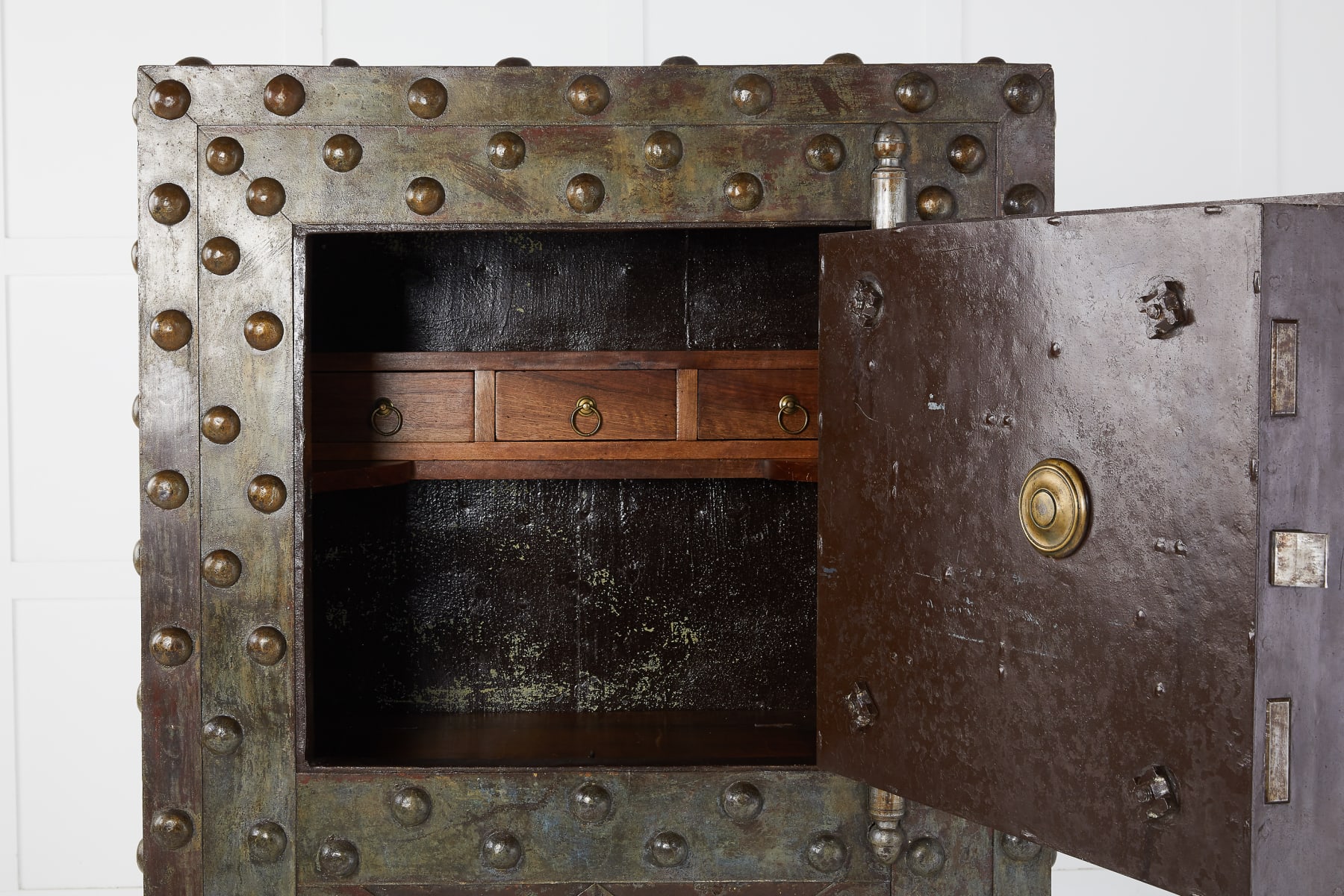 SOLD, Mid 19th Century Large French Wrought Iron Safe by Magaud De Charf
