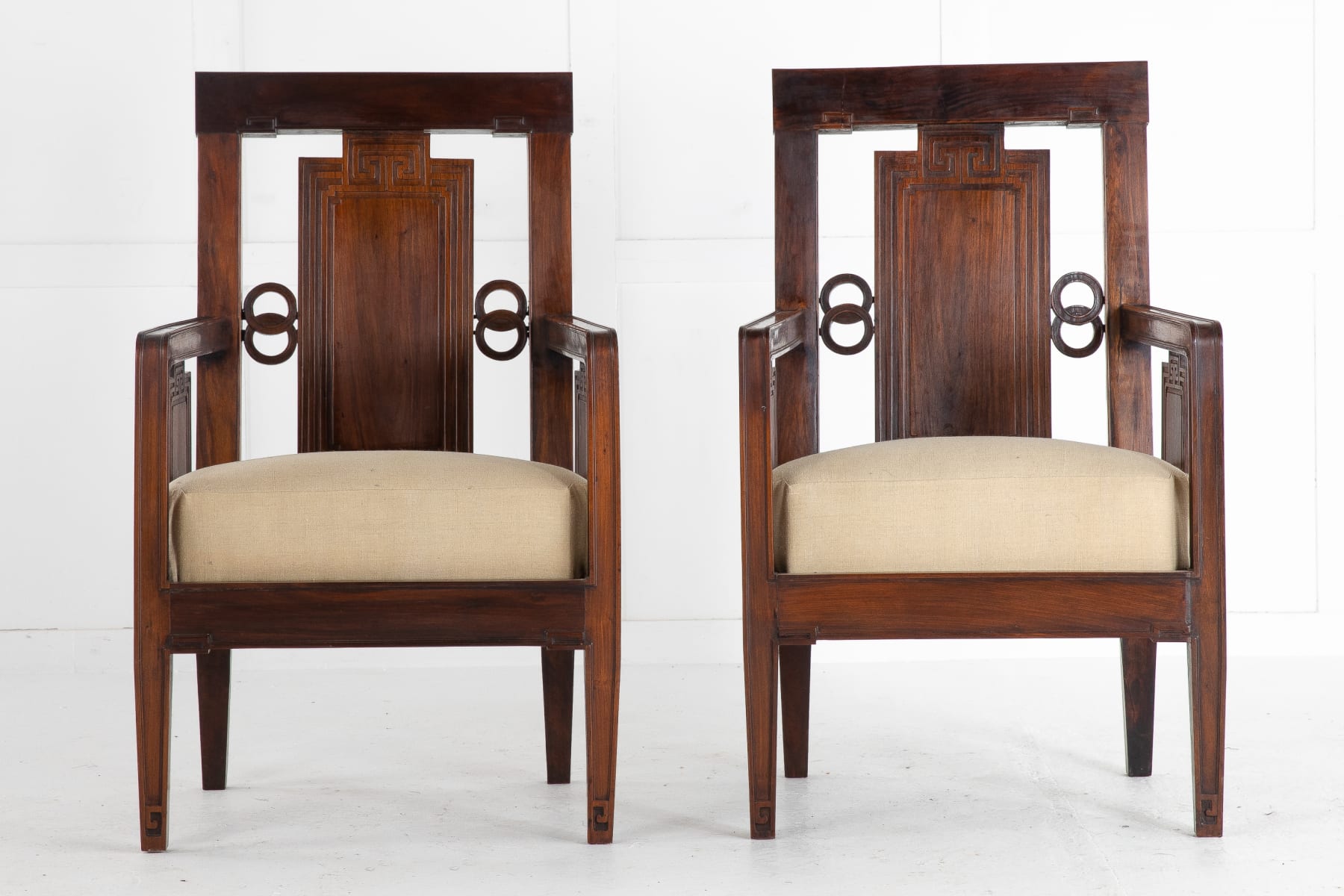 SOLD, Pair of 1940s Chinese Rosewood Chairs