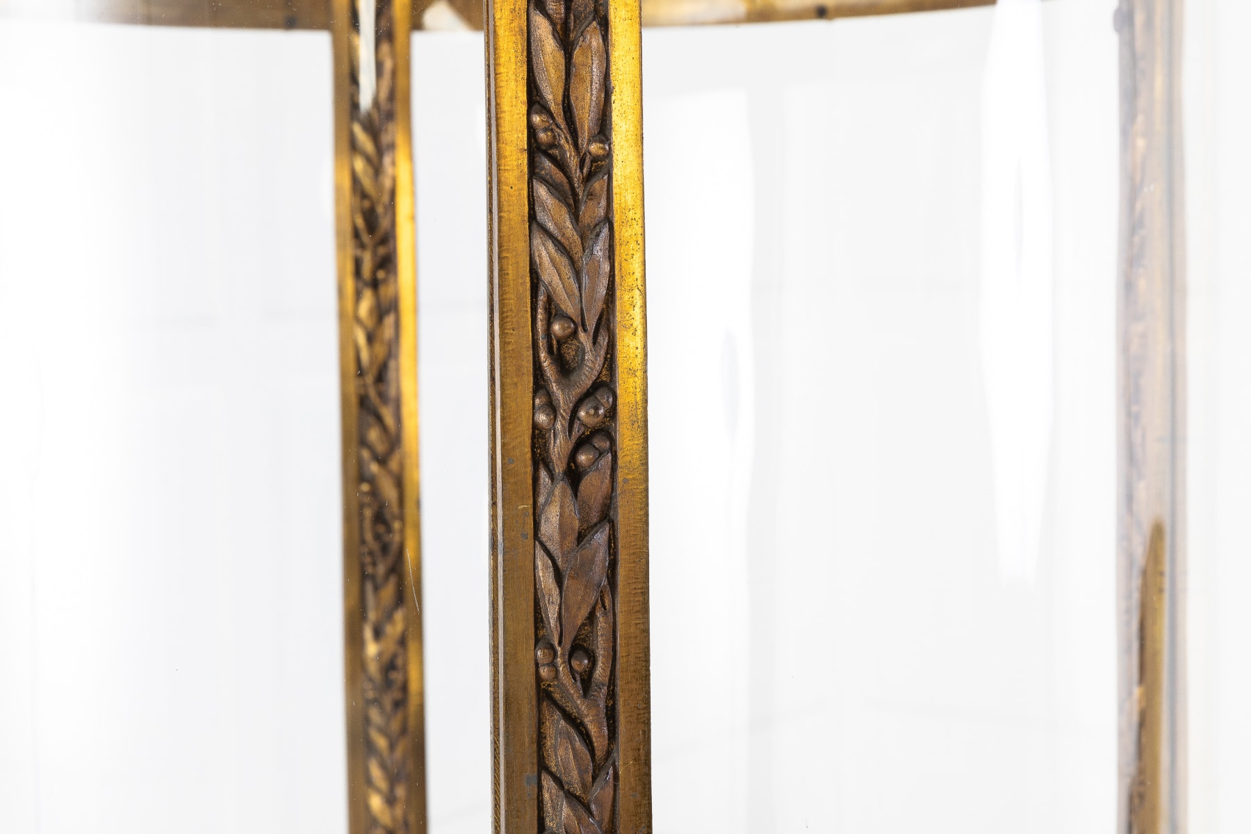 SOLD, 19th Century Gilt Bronze Hall Lantern