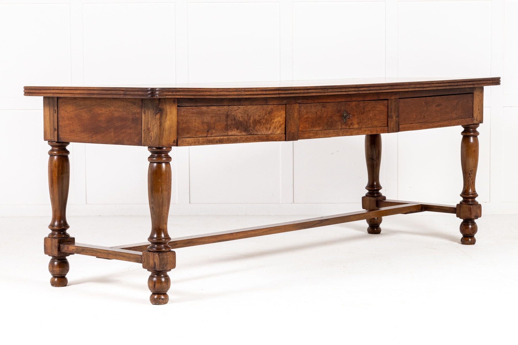 19th Century French Walnut Drapers/Serving Table