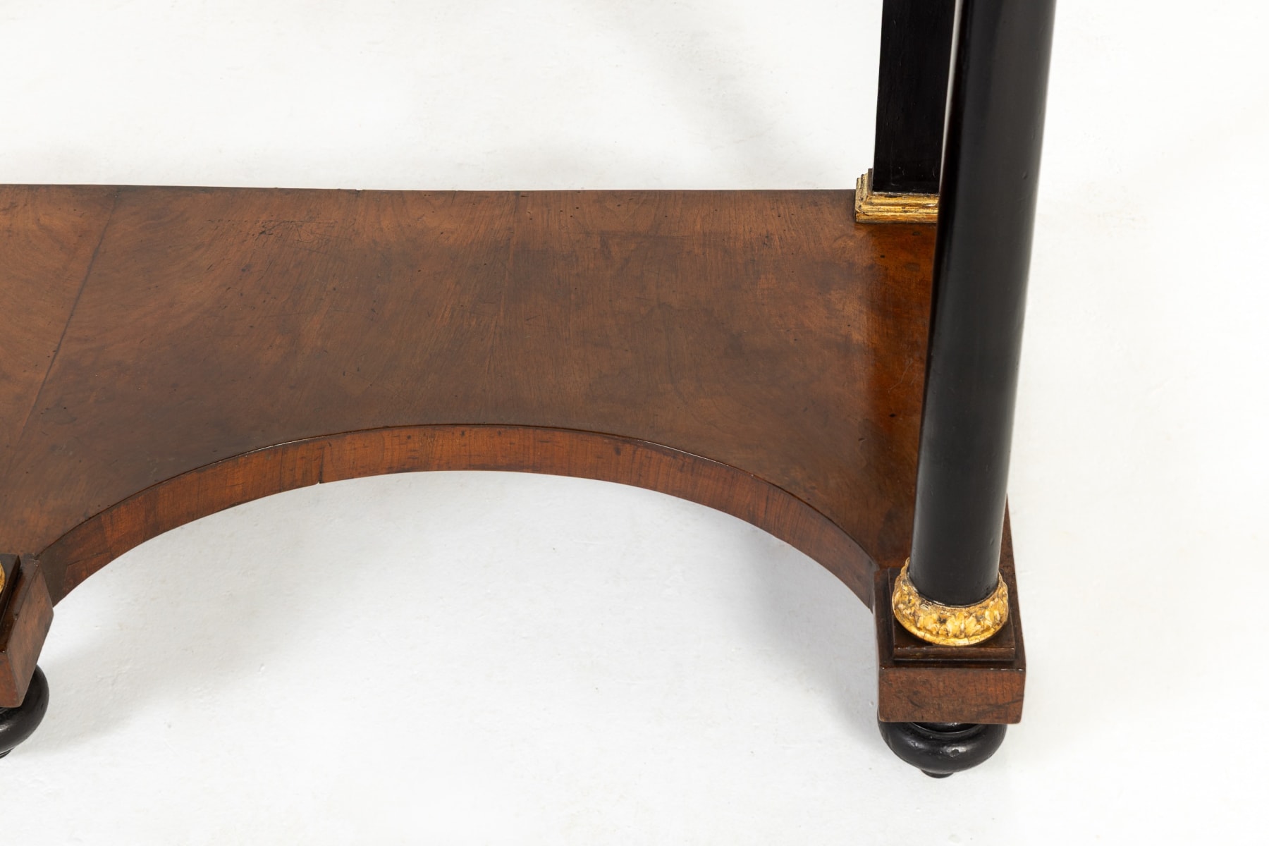 Large Early 19th Century Italian Walnut Console Table
