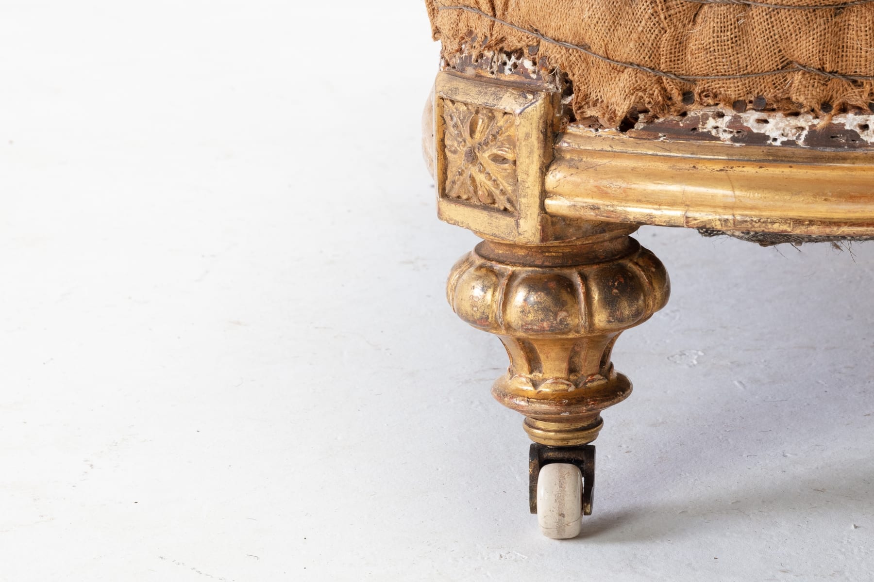 SOLD, 19th Century English Country House Giltwood Armchair