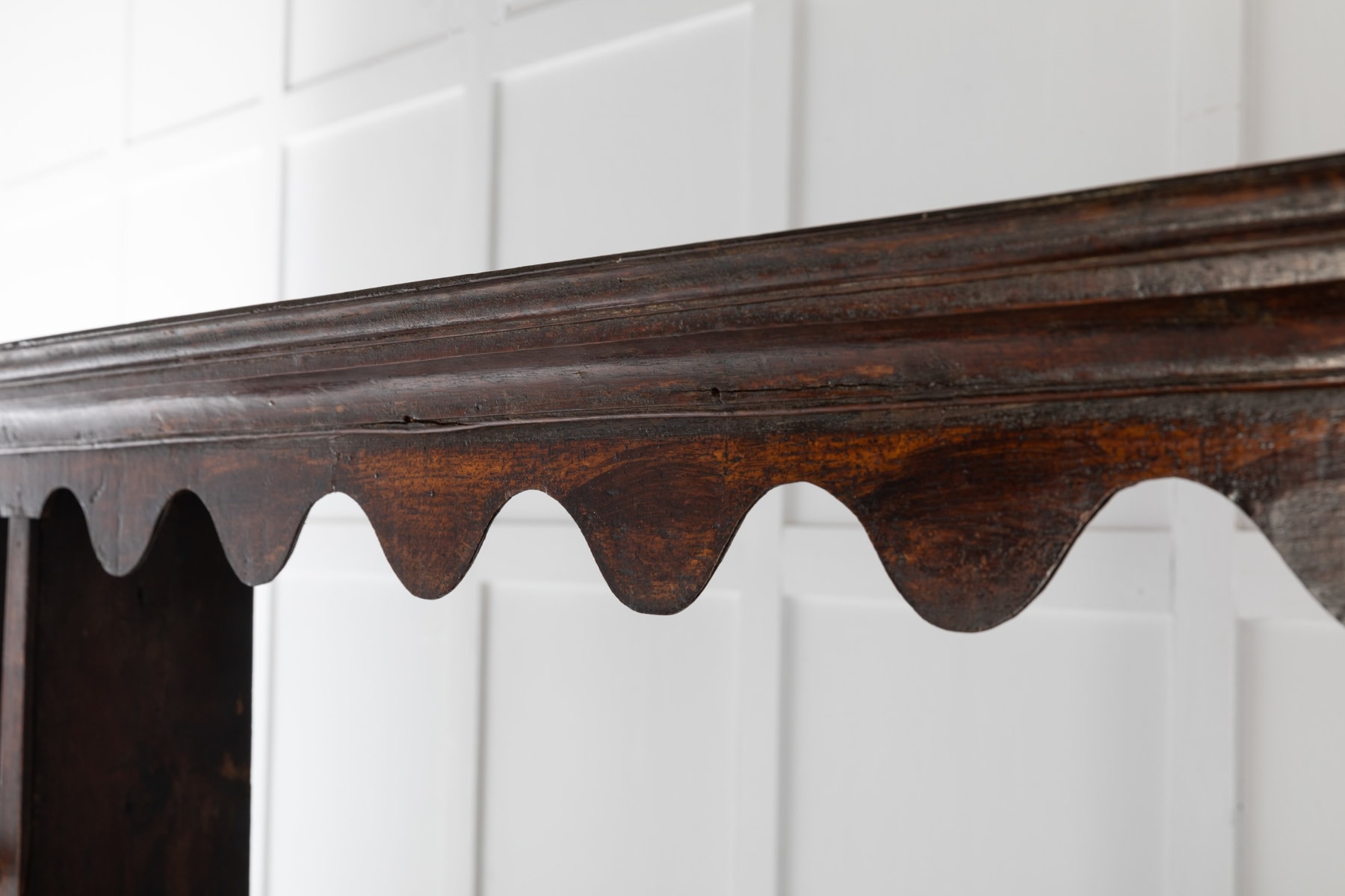 SOLD, 18th Century Oak Dresser with Rack