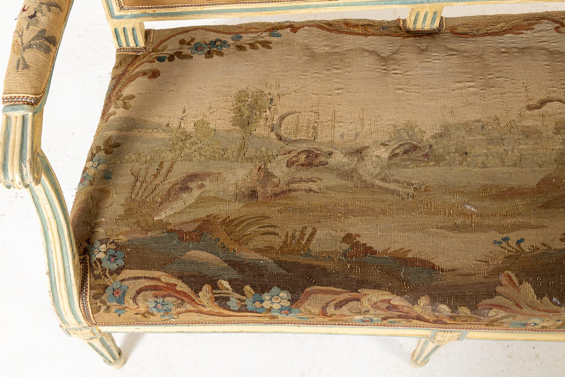 18th Century French Painted Settee