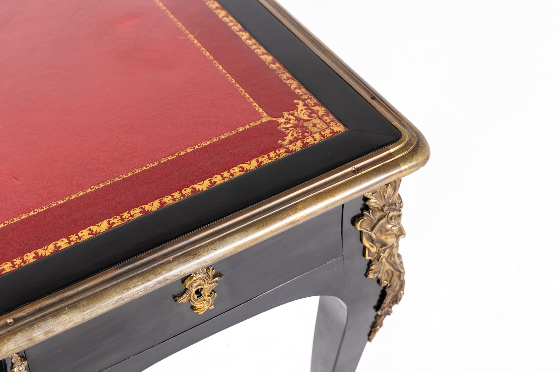 Early 20th Century French Ebonised Bureau Plat