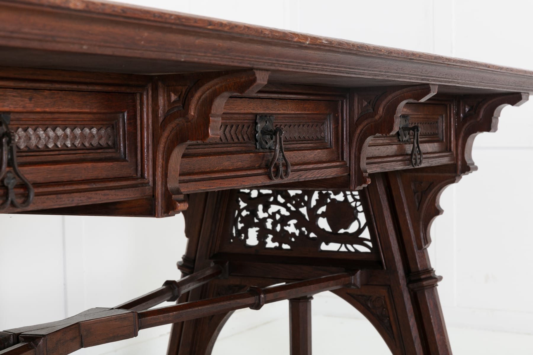 Large 19th Century Gothic Desk