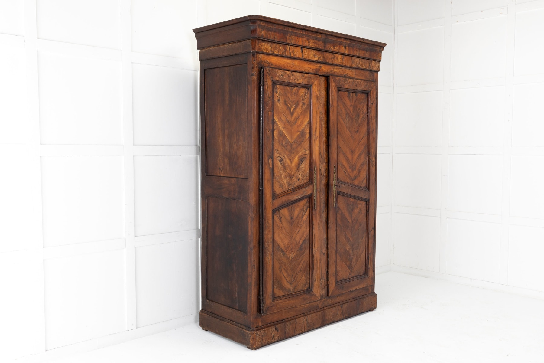 18th Century French Yew Wood Armoire