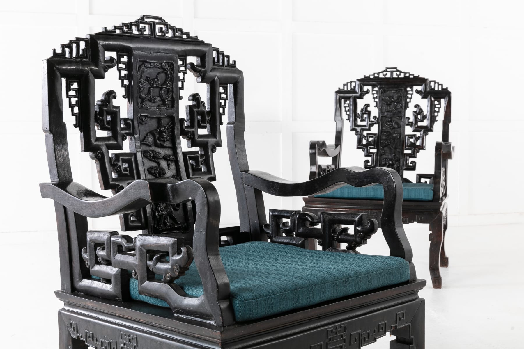 SOLD, Pair of 1940s Chinese Chairs