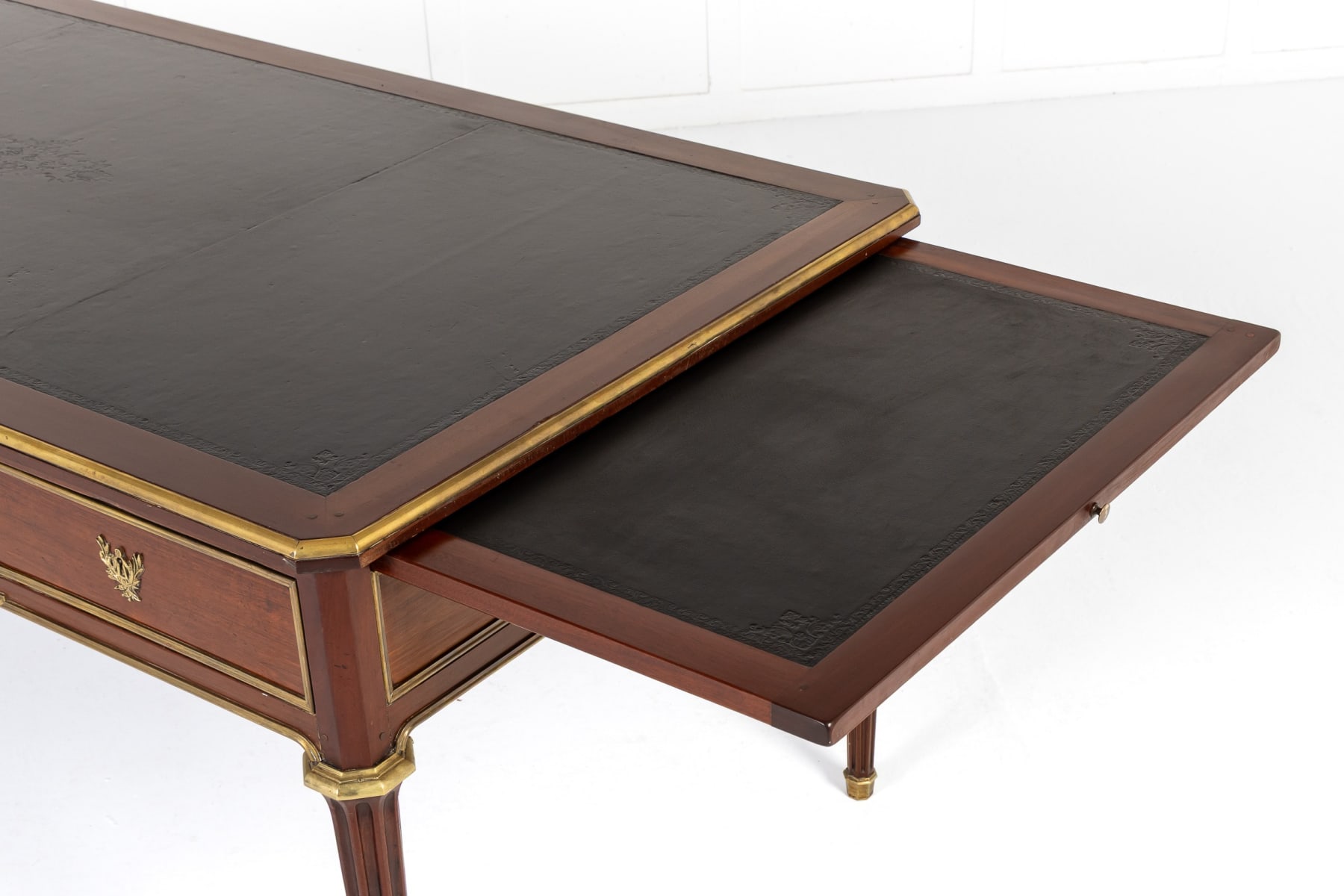 Large Mid Century French Bureau Plat