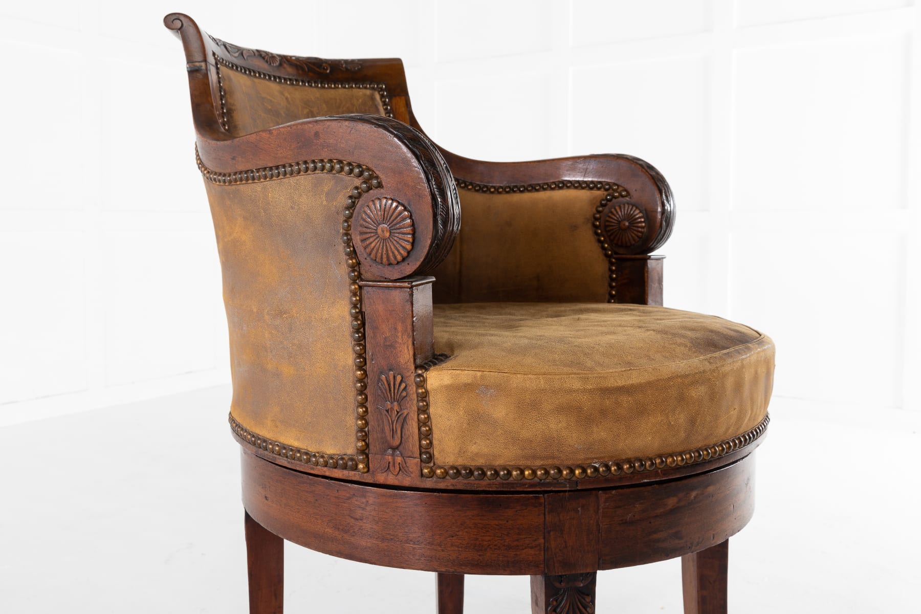SOLD, Early 19th Century French Swivel Desk Chair