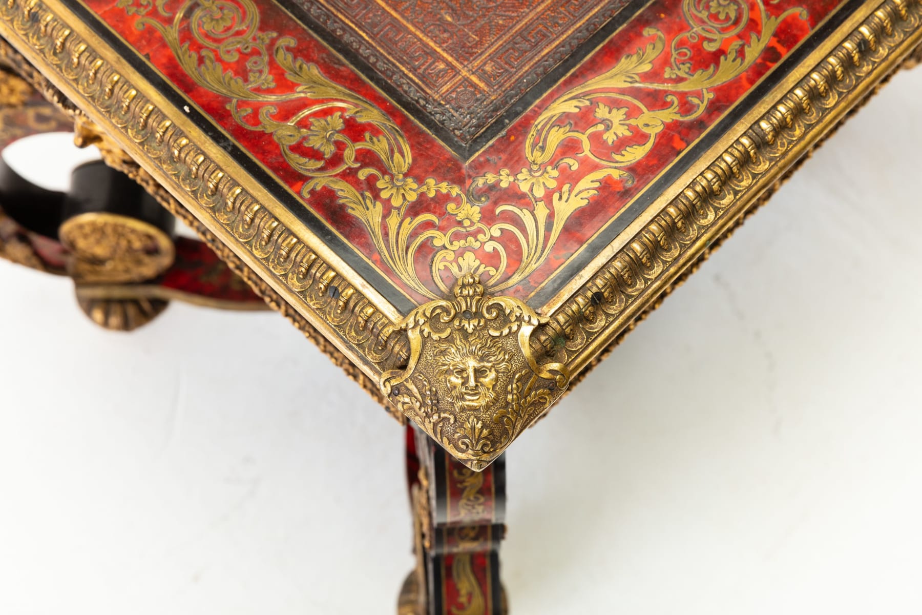 SOLD, 19th Century French Boulle Bureau Plat