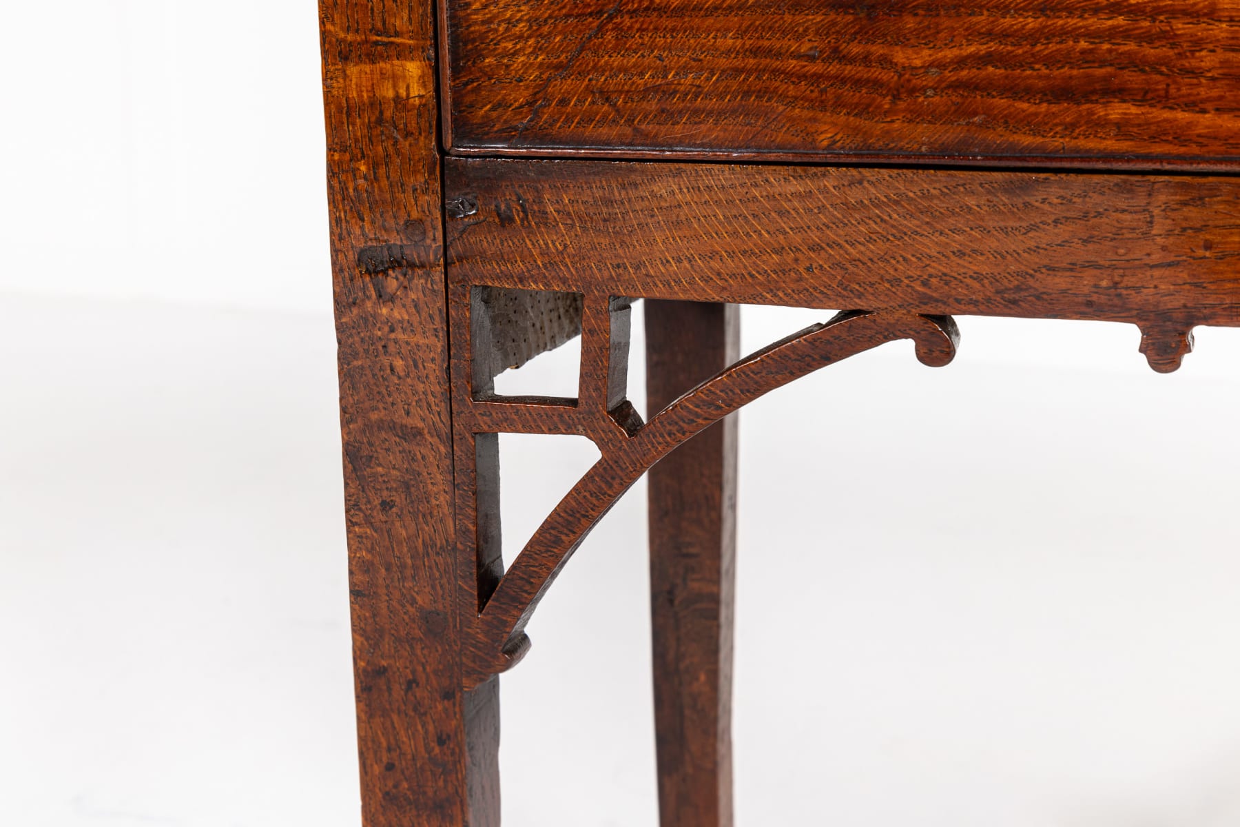 Small 18th Century English Oak Dresser Base