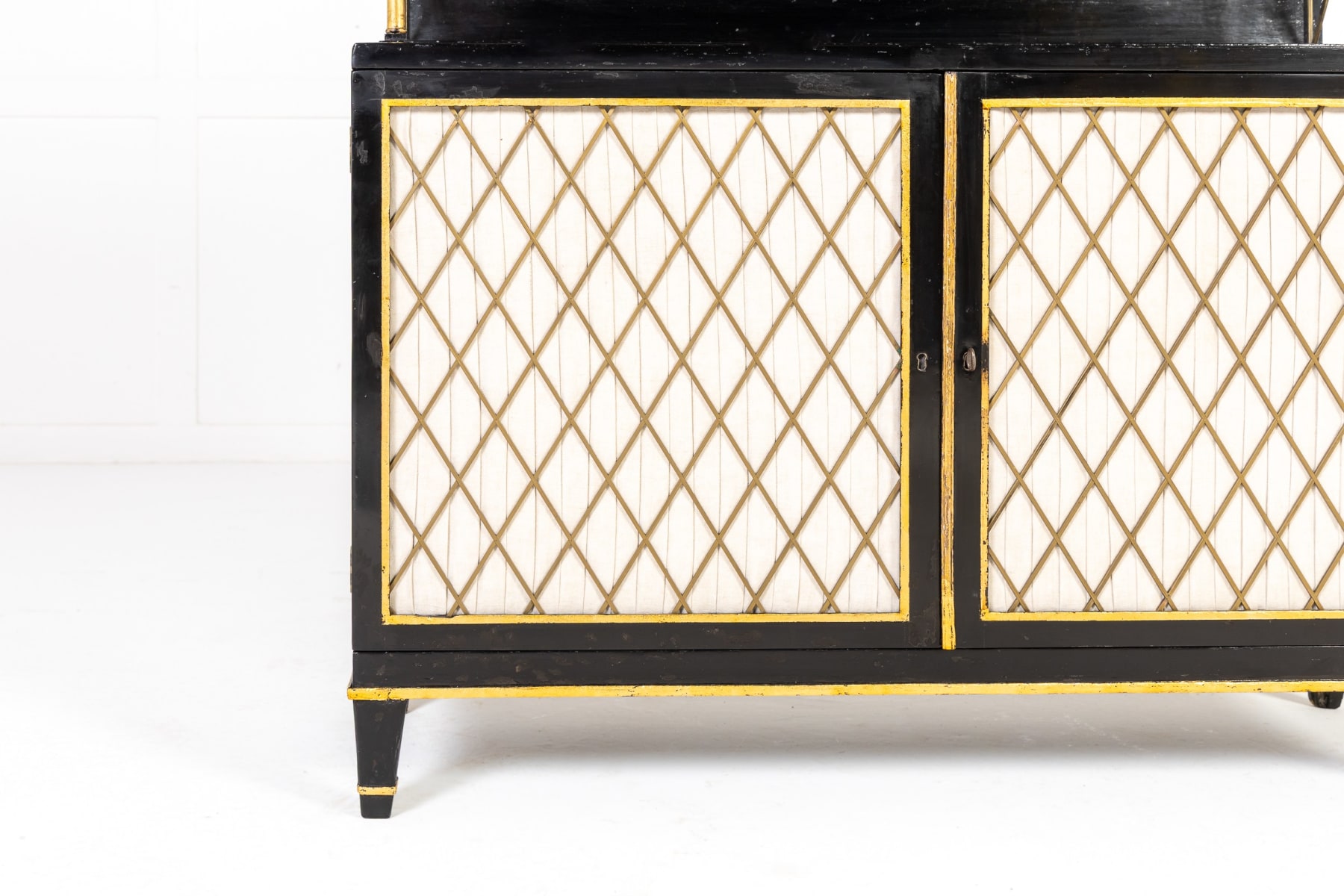 19th Century English Regency Ebonised Cabinet