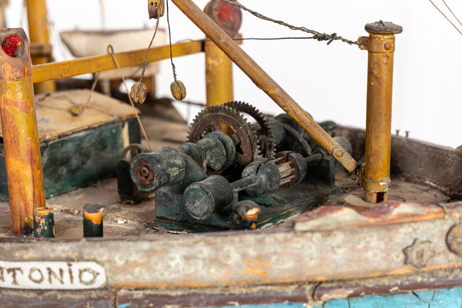 Large Scale Early 20th Century Shipbuilders Model of Sant'Antonio Steamship