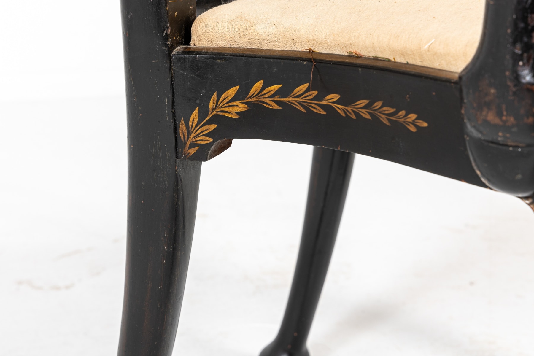 Japanned Open Armchair c.1910