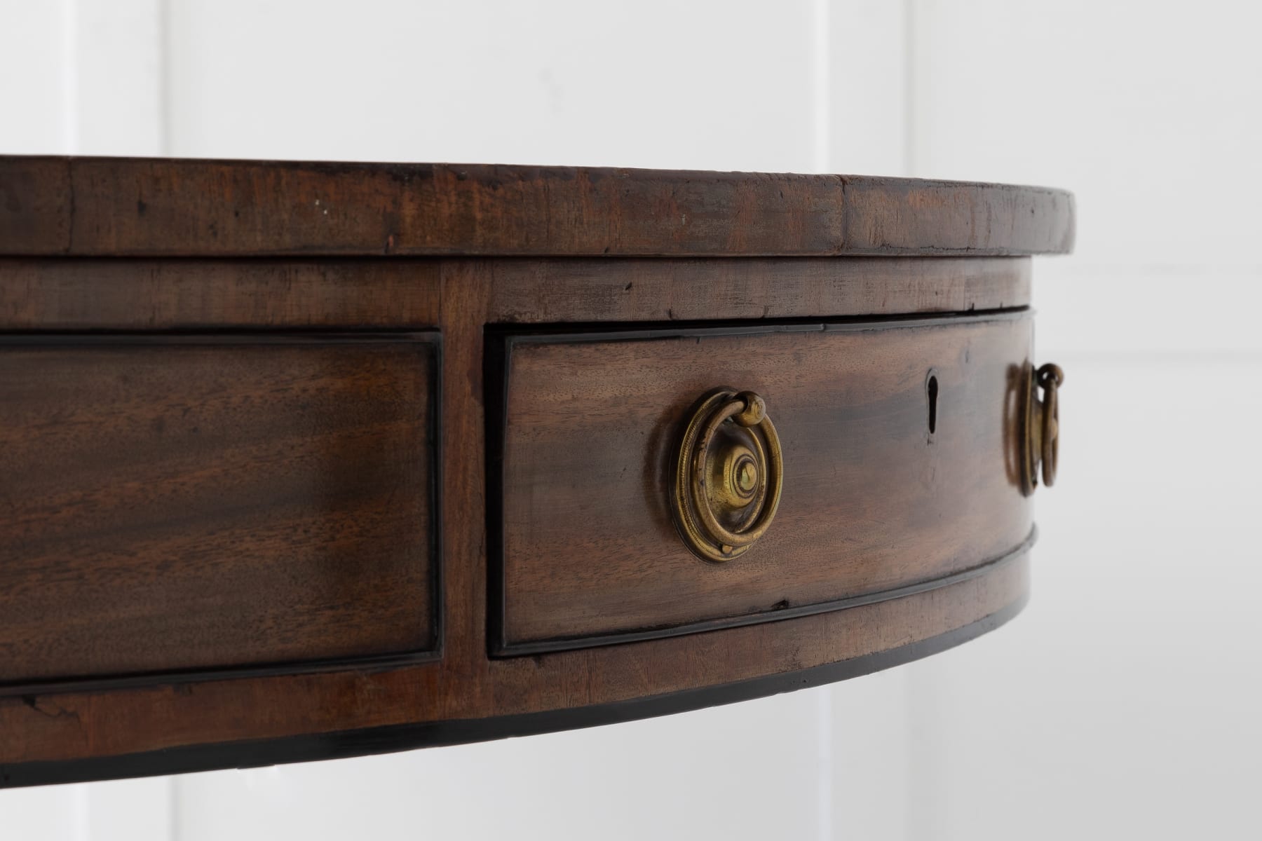 19th Century English Regency Mahogany Drum Table