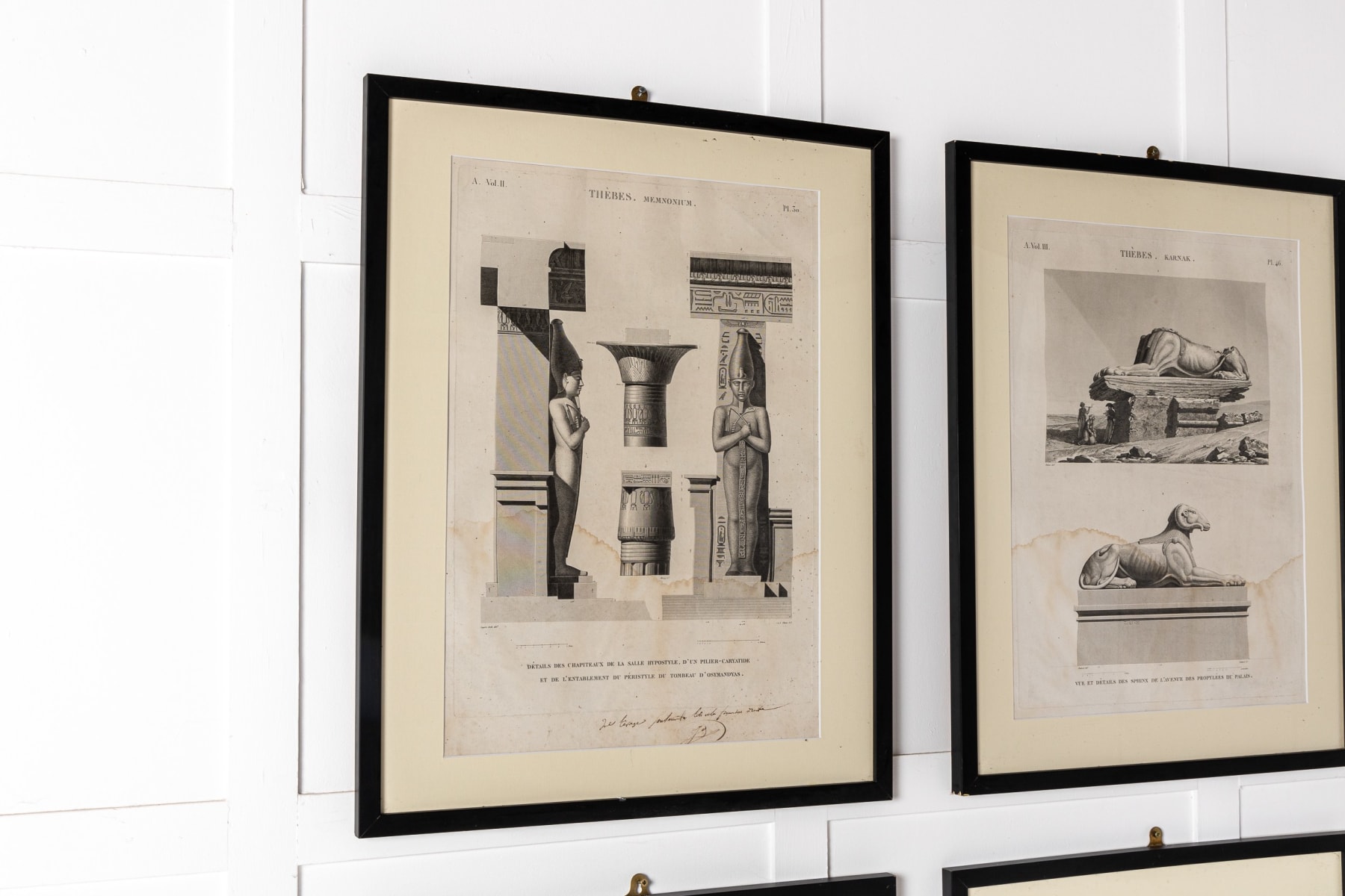 Set of Six 19th Century Framed Etchings