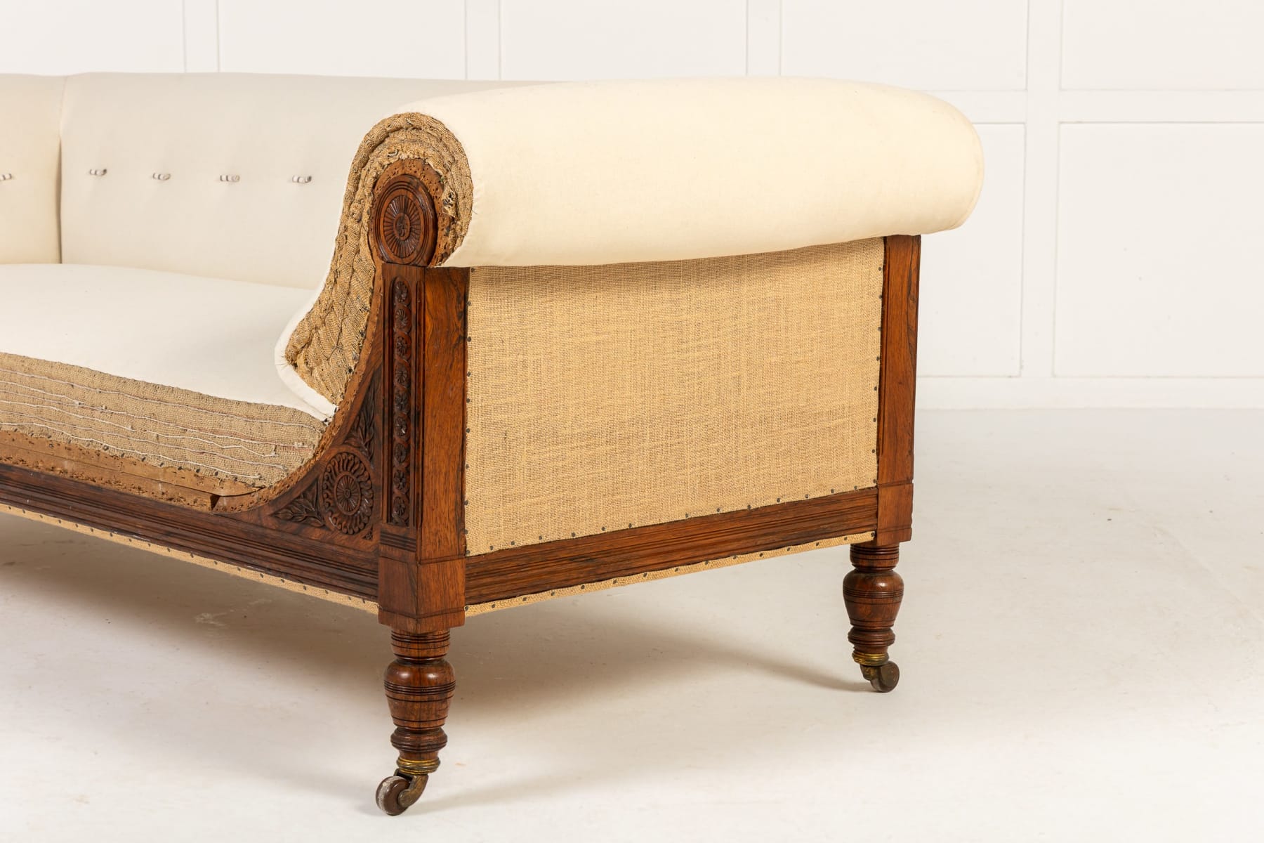 Large 19th Century English Rosewood Sofa