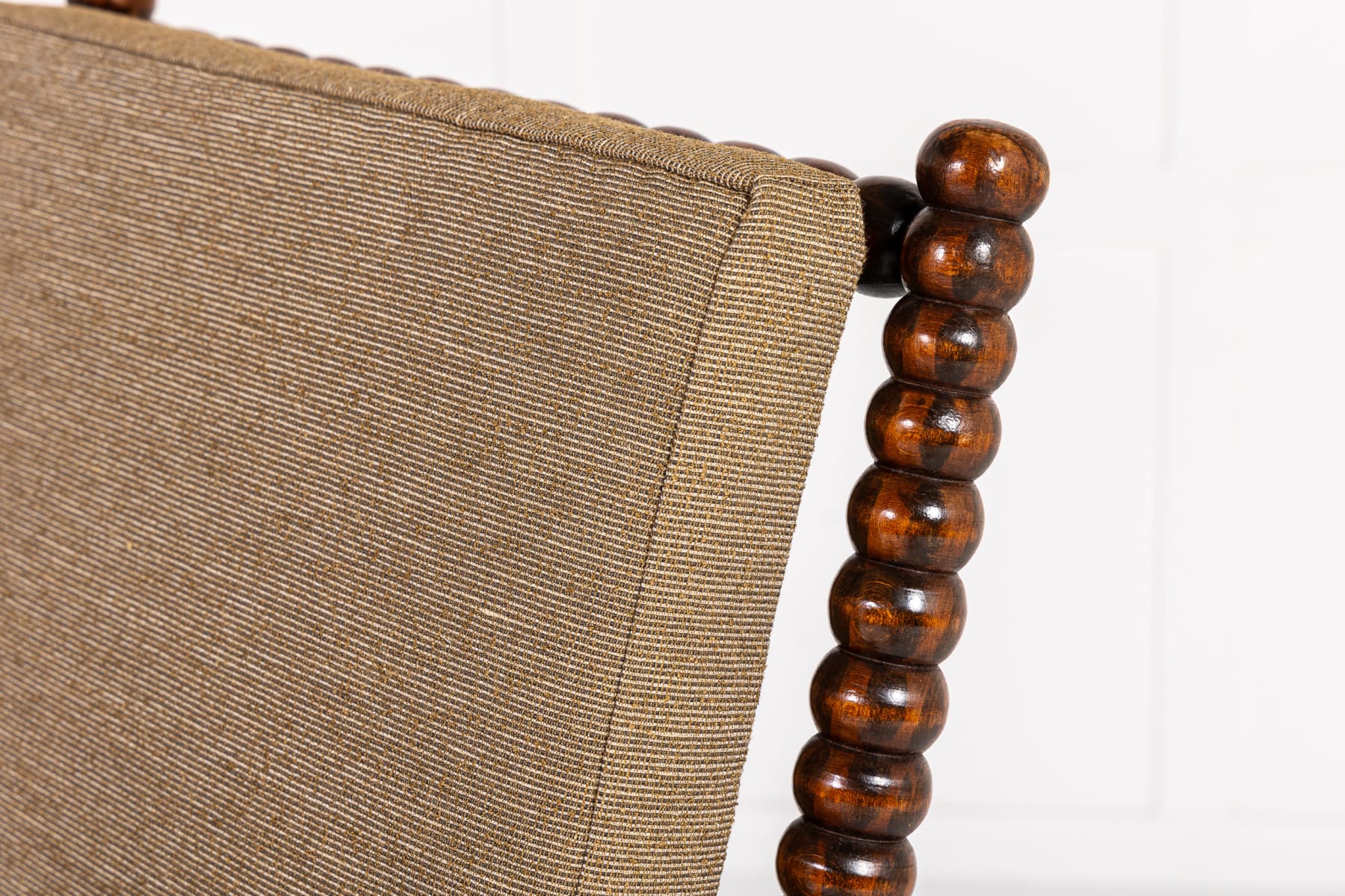 Pair of 19th Century English Regency Period Bobbin Turned Armchairs