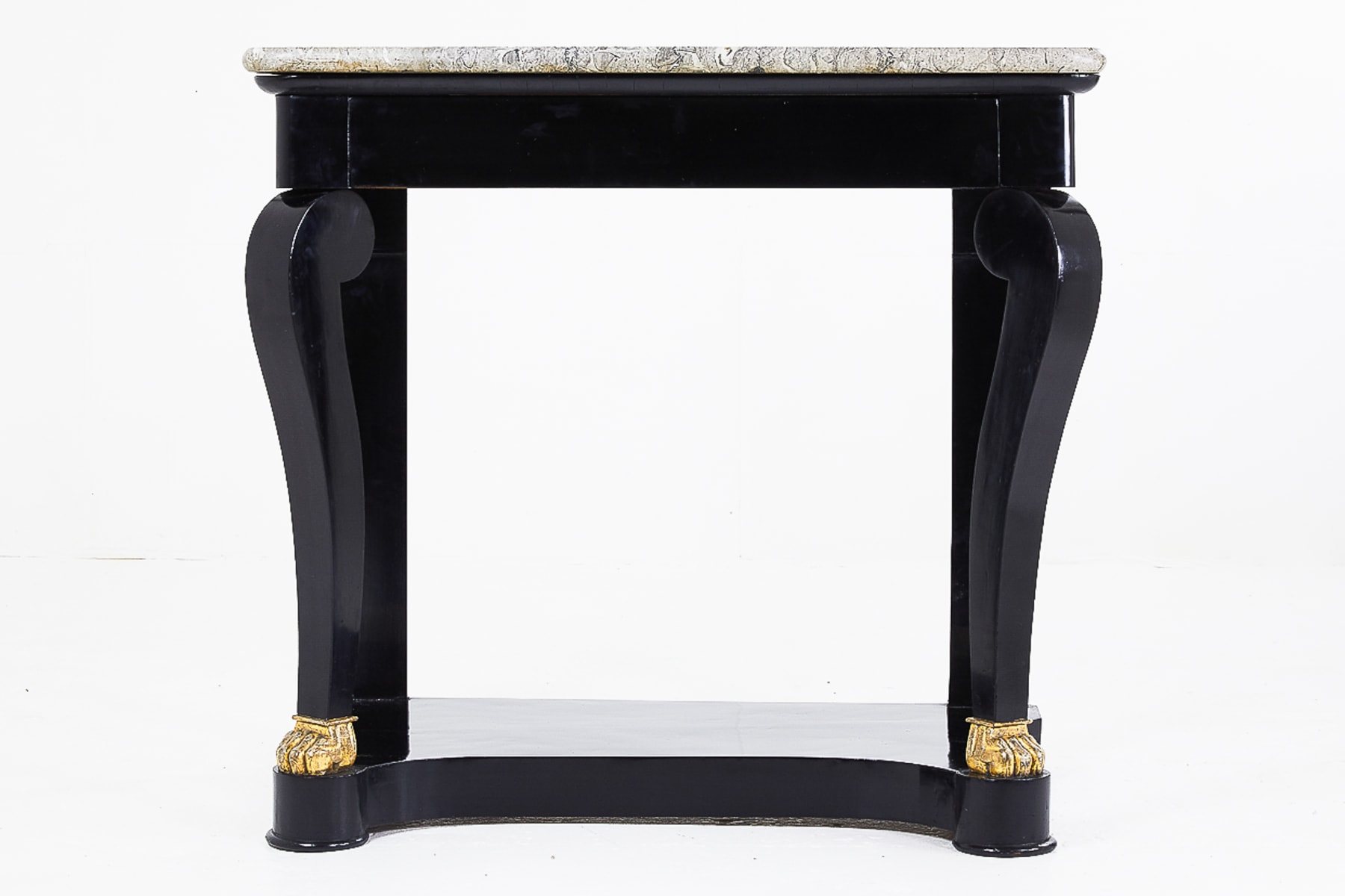 19th Century French Console Table with Marble Top