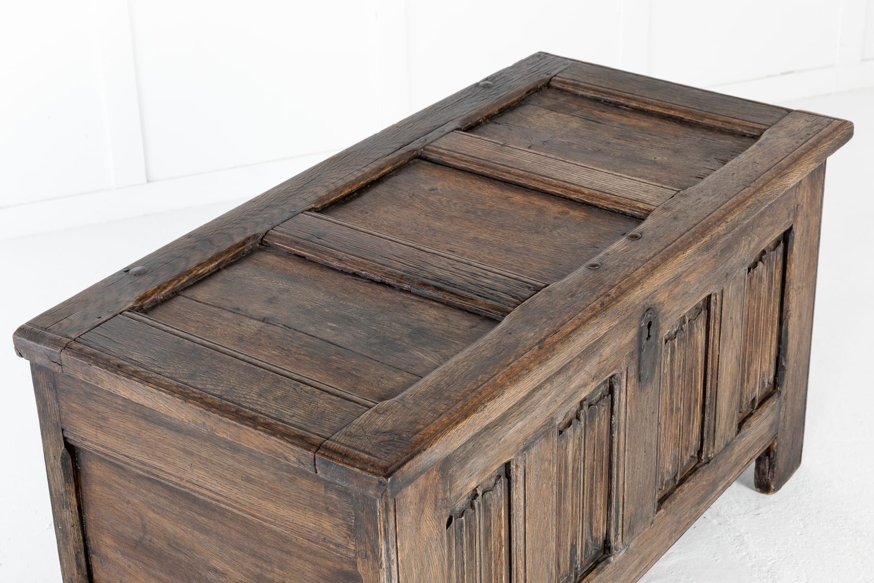 SOLD, Early 18th Century Linen Trunk