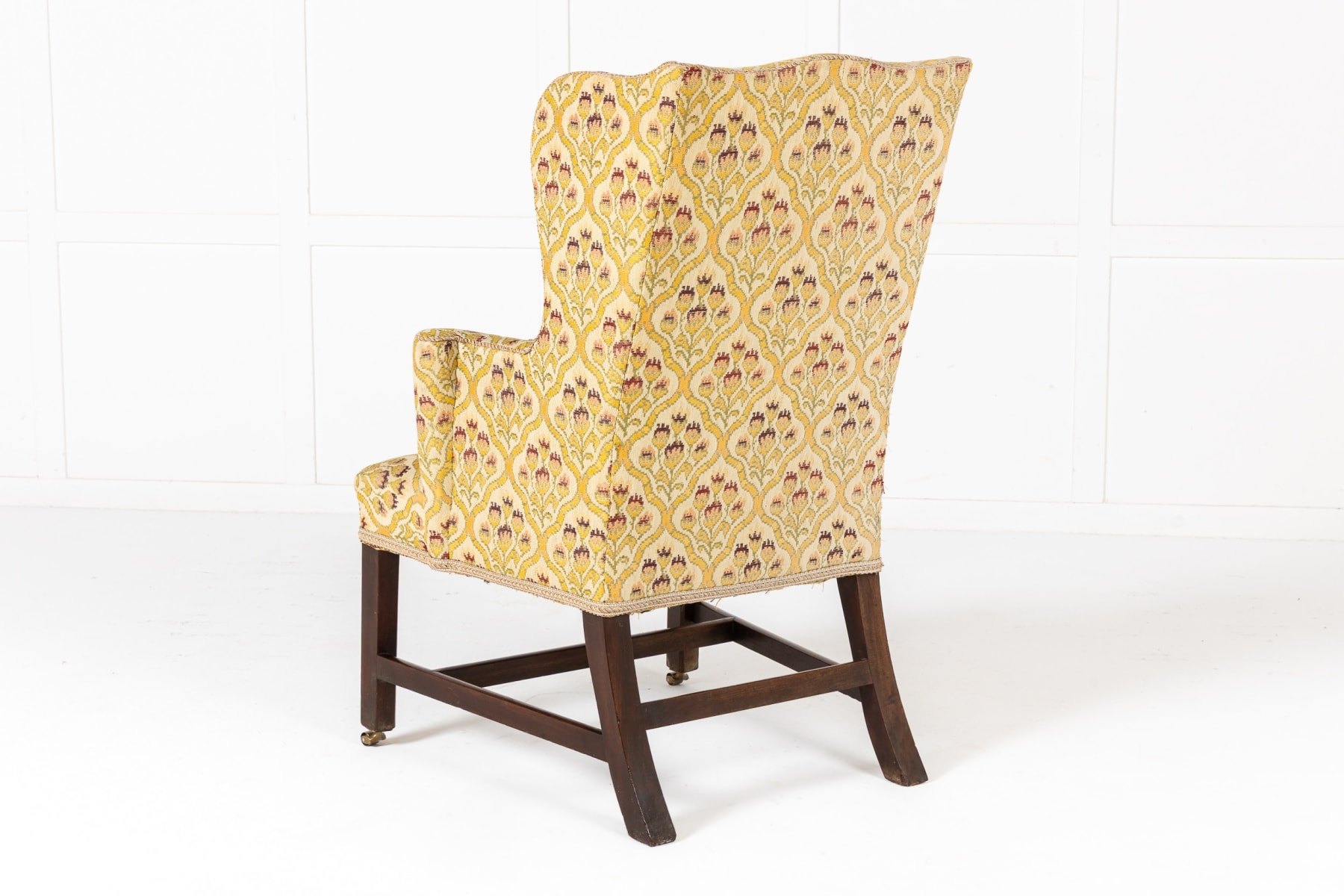 18th Century English Mahogany Wing Armchair