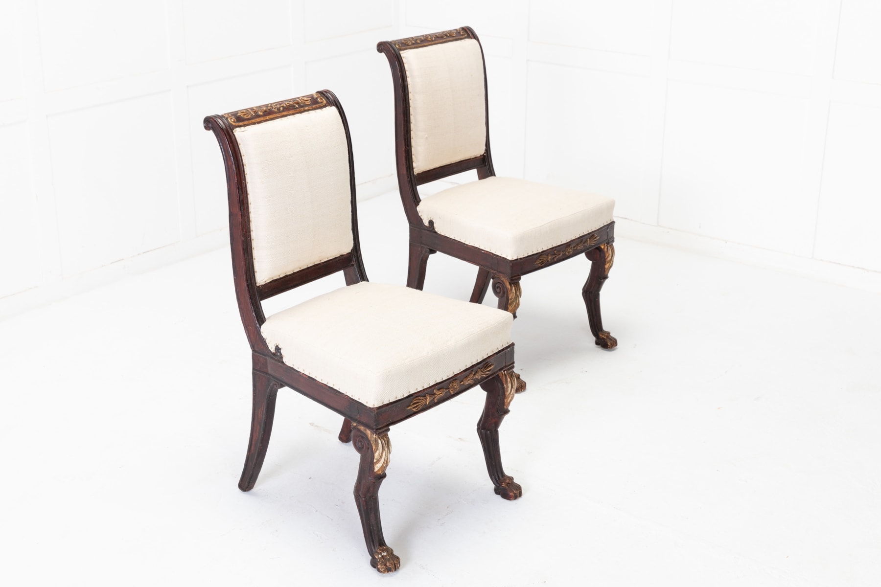 SOLD, Pair of Early 19th Century French Side Chairs