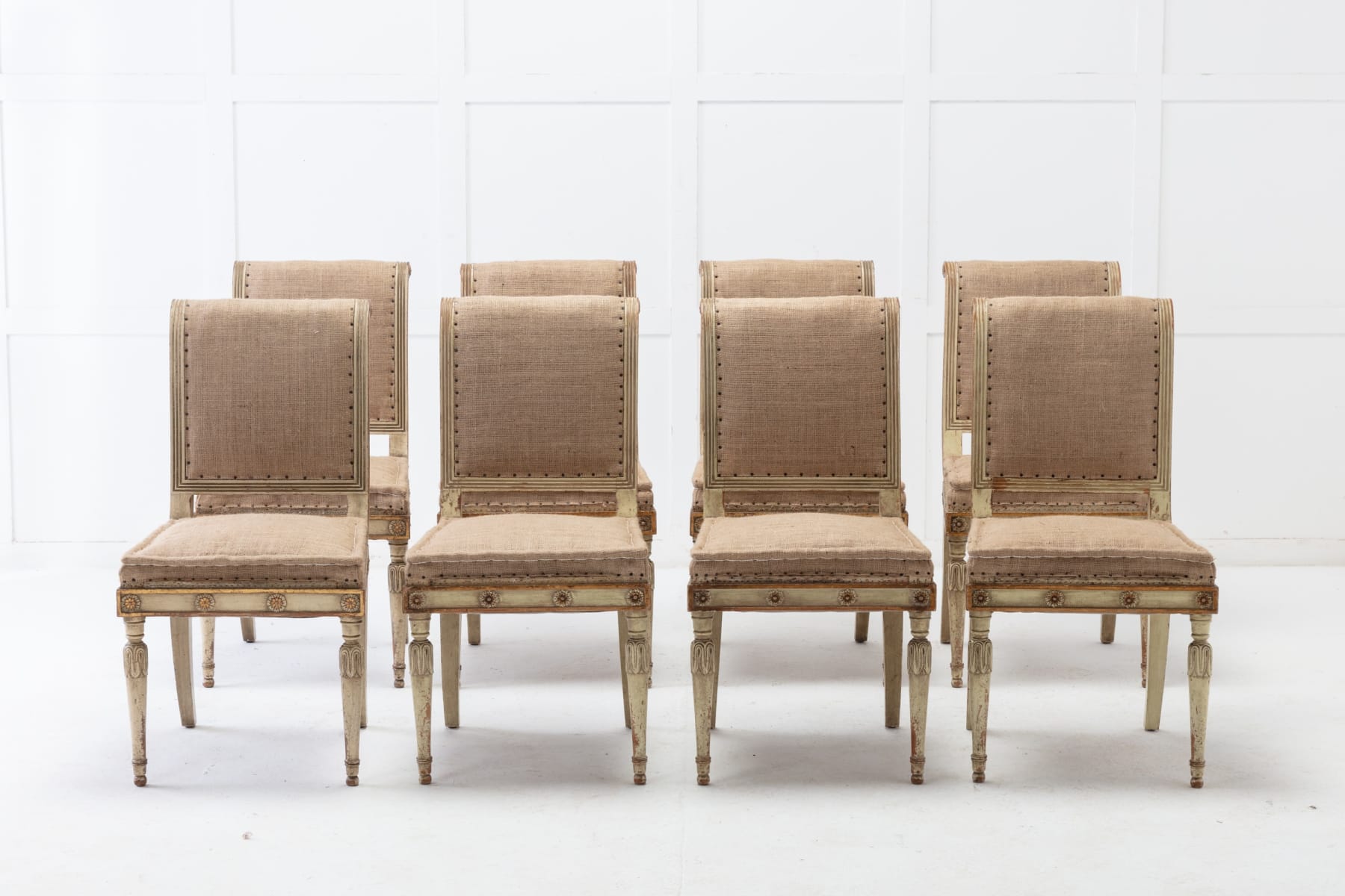 SOLD, Set of Eight 1930s French Dining Chairs